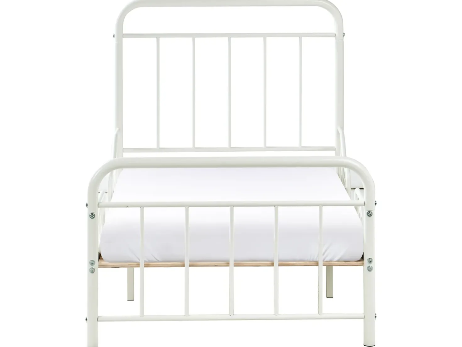 Letto per bambini allungabile Metallo ANAIS 90 x 200 cm Bianco sporco