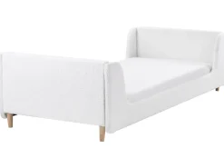 Letto per bambini Bouclé LAYE 90 x 200 cm Bianco sporco