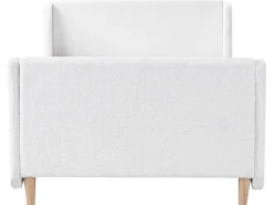 Letto per bambini Bouclé LAYE 90 x 200 cm Bianco sporco