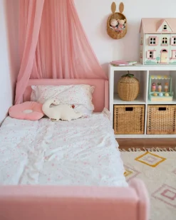 Letto per bambini Bouclé LAYE 90 x 200 cm Rosa