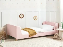 Letto per bambini Bouclé LAYE 90 x 200 cm Rosa