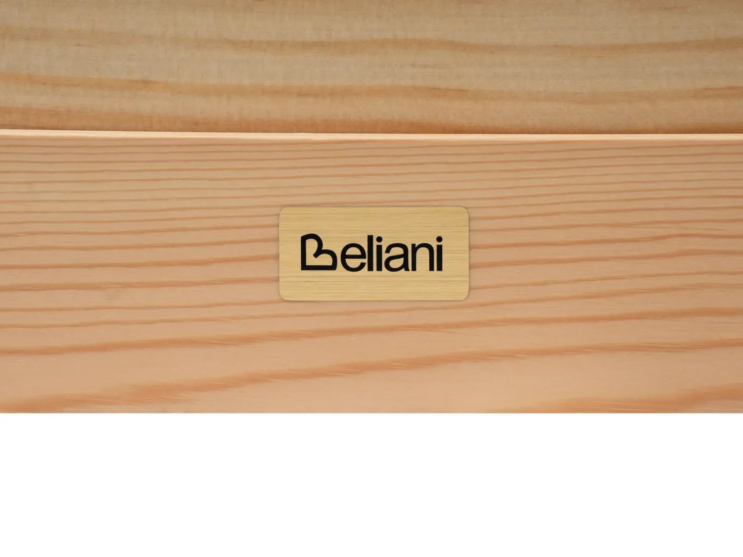Letto per bambini Casa Legno di pino ORGEVAL 90 x 200 cm con contenitore Marrone chiaro