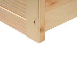 Letto per bambini Casa Legno di pino ORGEVAL 90 x 200 cm con contenitore Marrone chiaro