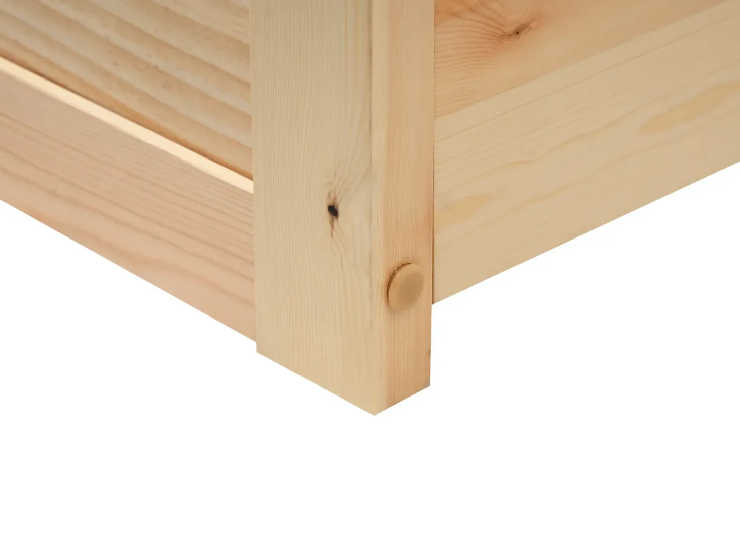 Letto per bambini Casa Legno di pino ORGEVAL 90 x 200 cm con contenitore Marrone chiaro