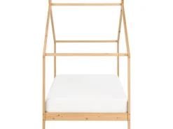 Letto per bambini Casa Legno di pino ORLU 90 x 200 cm Marrone chiaro
