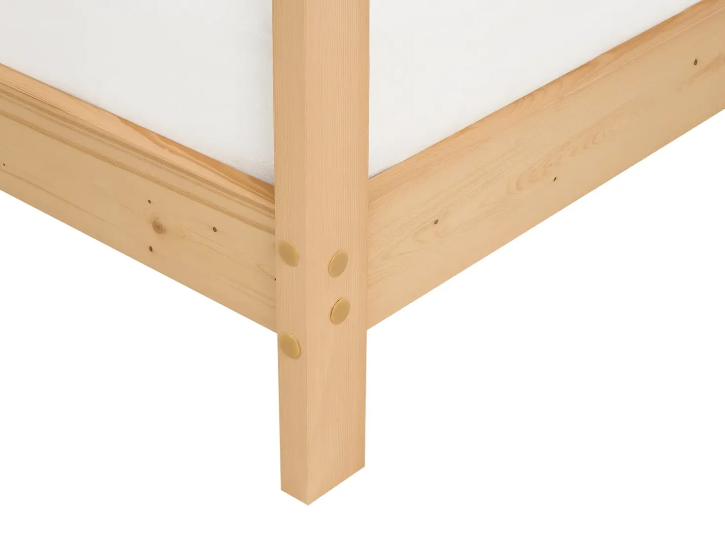 Letto per bambini Casa Legno di pino ORLU 90 x 200 cm Marrone chiaro