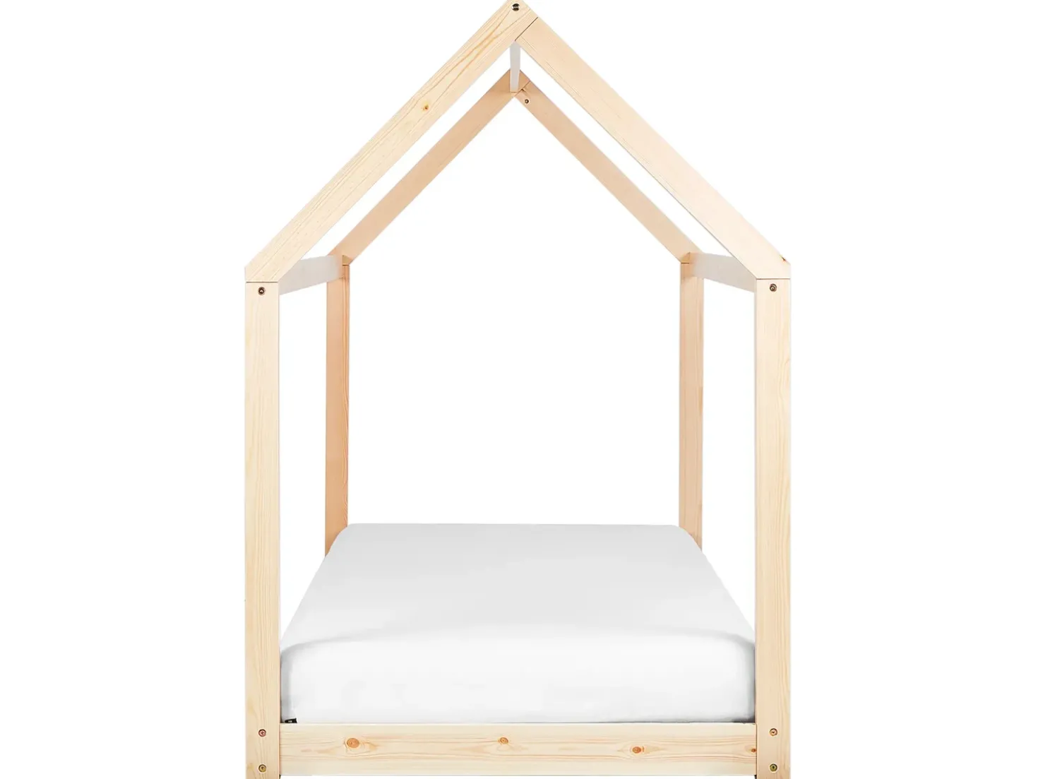 Letto per bambini Casa Legno di pino TOSSE 90 x 200 cm Marrone chiaro