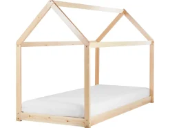 Letto per bambini Casa Legno di pino TOSSE 90 x 200 cm Marrone chiaro