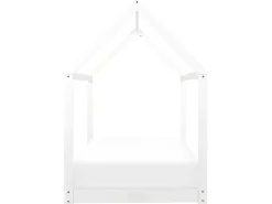 Letto per bambini Casa Legno di pino TOSSE 90 x 200 cm Bianco