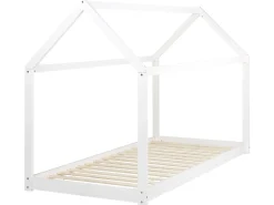 Letto per bambini Casa Legno di pino TOSSE 90 x 200 cm Bianco
