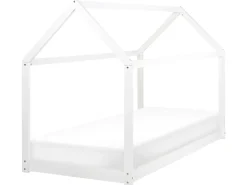 Letto per bambini Casa Legno di pino TOSSE 90 x 200 cm Bianco