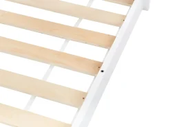 Letto per bambini Casa Legno di pino COSSAYE 90 x 200 cm Bianco