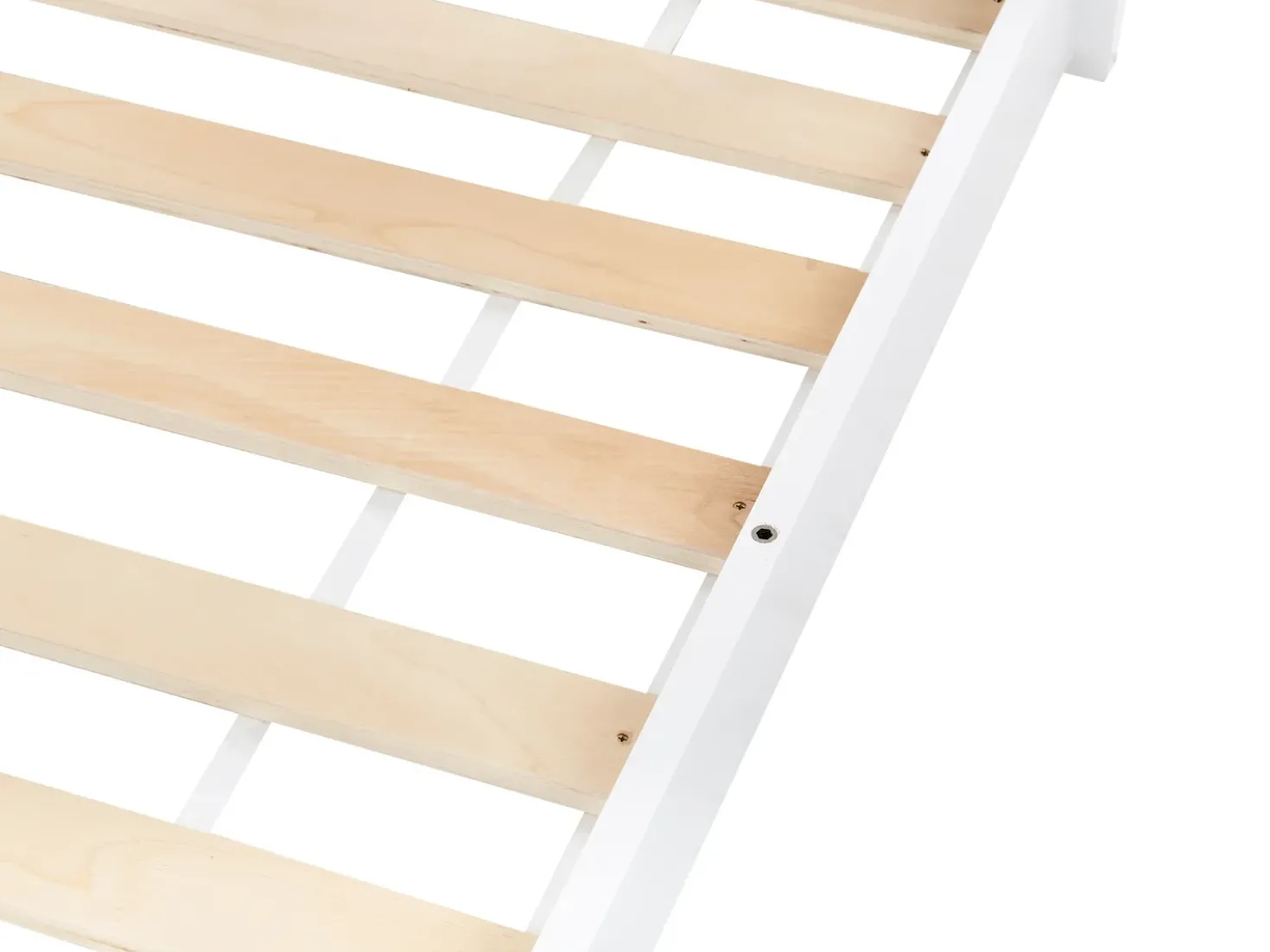 Letto per bambini Casa Legno di pino COSSAYE 90 x 200 cm Bianco