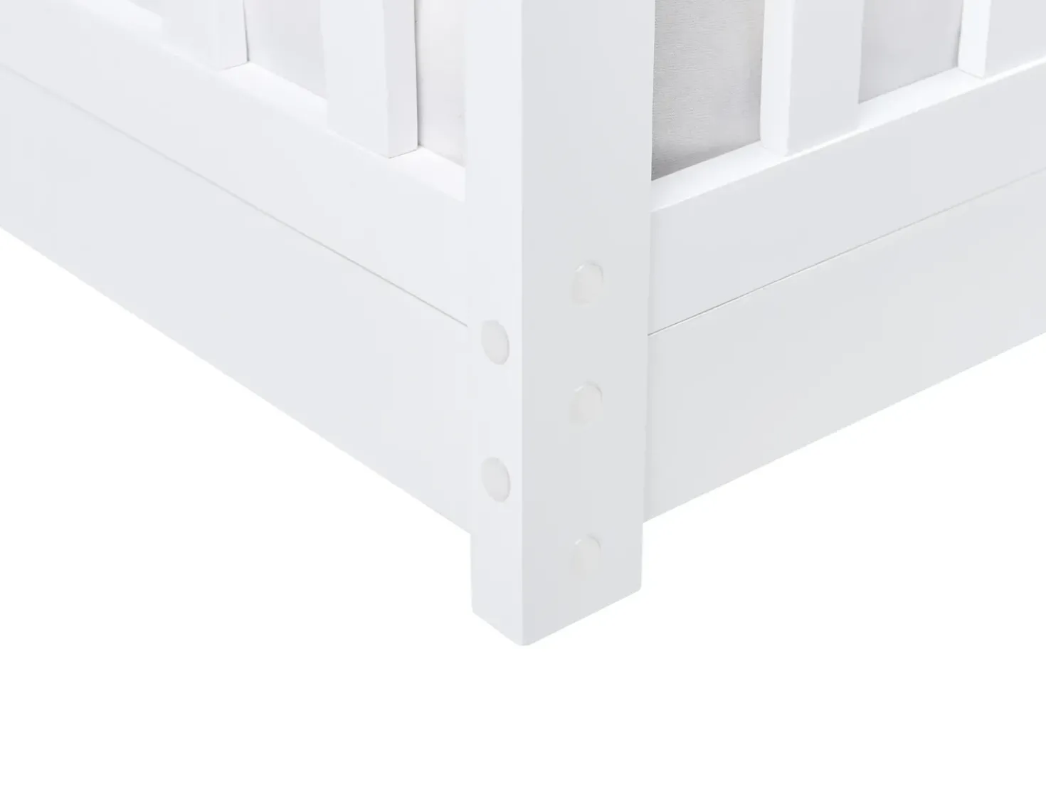 Letto per bambini Casa Legno di pino COSSAYE 90 x 200 cm Bianco
