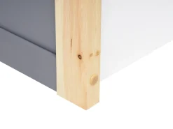 Letto per bambini Casa Legno di pino ORGEVAL 90 x 200 cm con contenitore Grigio