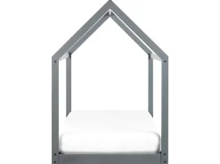 Letto per bambini Casa Legno di pino TOSSE 90 x 200 cm Grigio