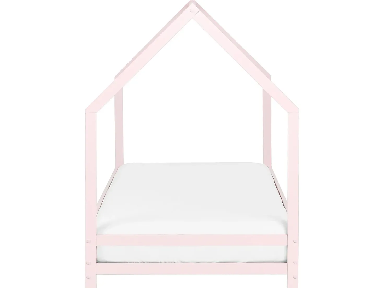 Letto per bambini Casa Legno di pino APPY 90 x 200 cm Rosa pastello