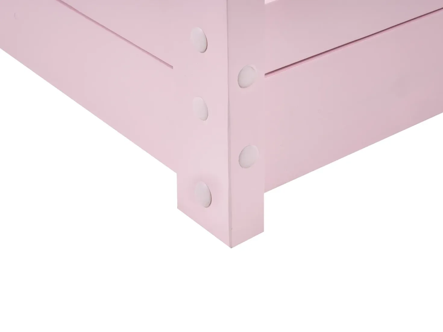 Letto per bambini Casa Legno di pino COSSAYE 90 x 200 cm Rosa pastello