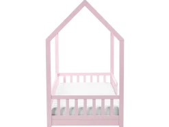 Letto per bambini Casa Legno di pino COSSAYE 90 x 200 cm Rosa pastello