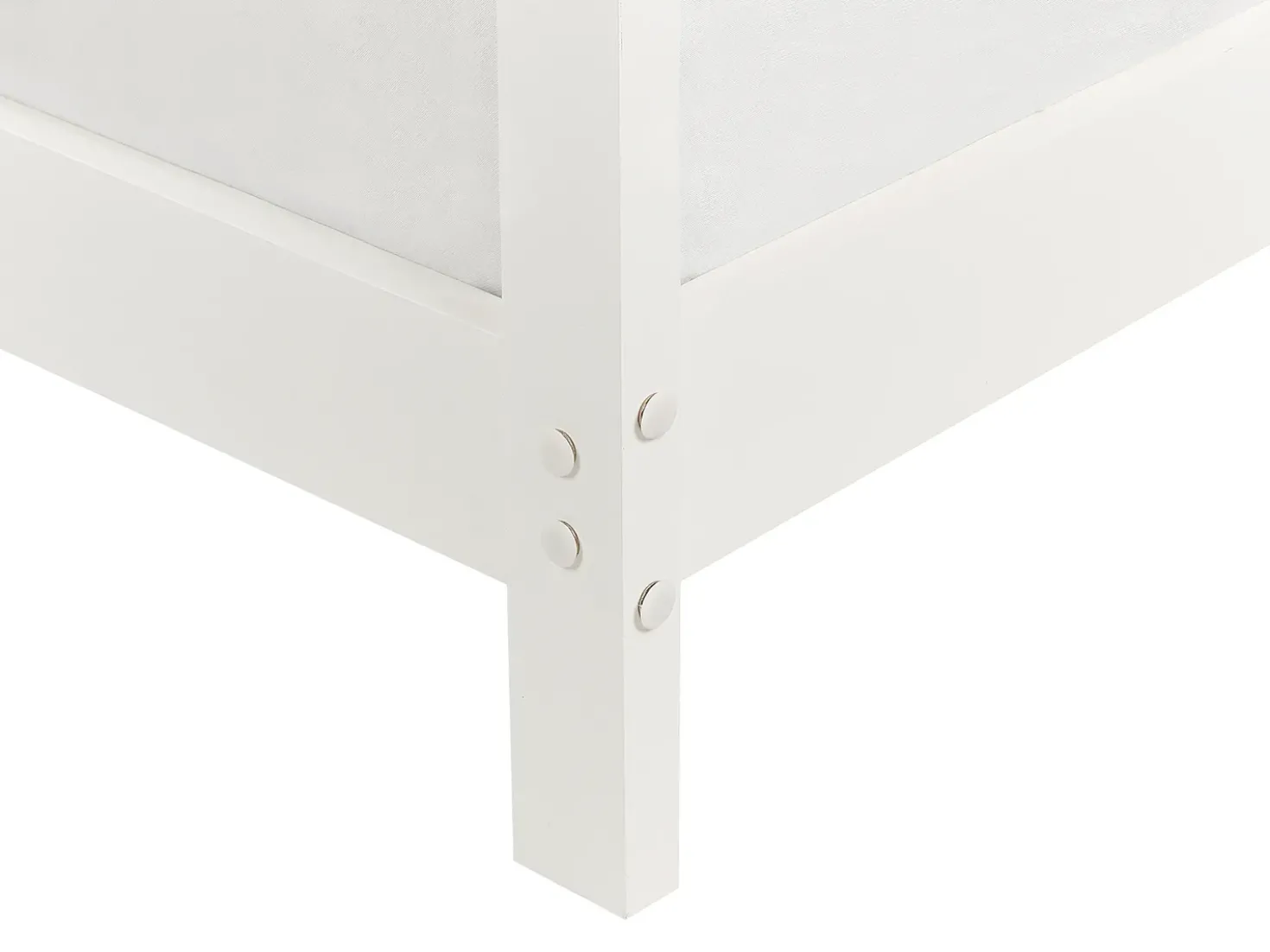 Letto per bambini Casa Legno di pino ORLU 90 x 200 cm Bianco