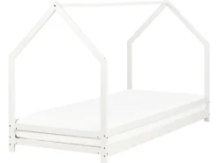 Letto per bambini Casa Legno di pino APPY 90 x 200 cm Bianco