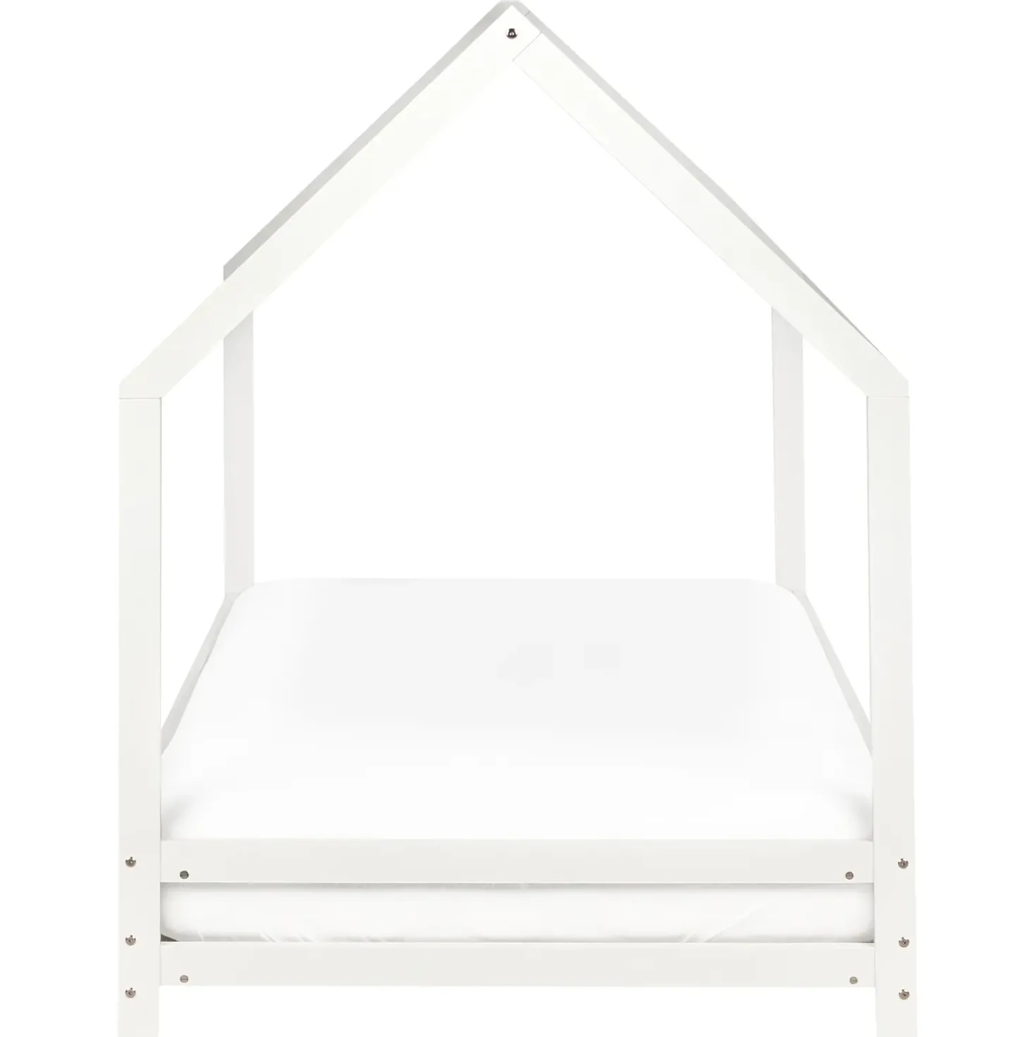 Letto per bambini Casa Legno di pino APPY 90 x 200 cm Bianco