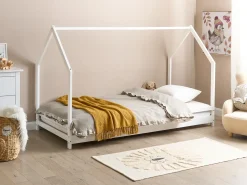 Letto per bambini Casa Legno di pino APPY 90 x 200 cm Bianco
