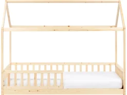 Letto per bambini Casa Legno di pino COSSAYE 90 x 200 cm Marrone chiaro