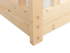 Letto per bambini Casa Legno di pino COSSAYE 90 x 200 cm Marrone chiaro