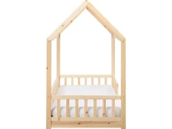 Letto per bambini Casa Legno di pino COSSAYE 90 x 200 cm Marrone chiaro