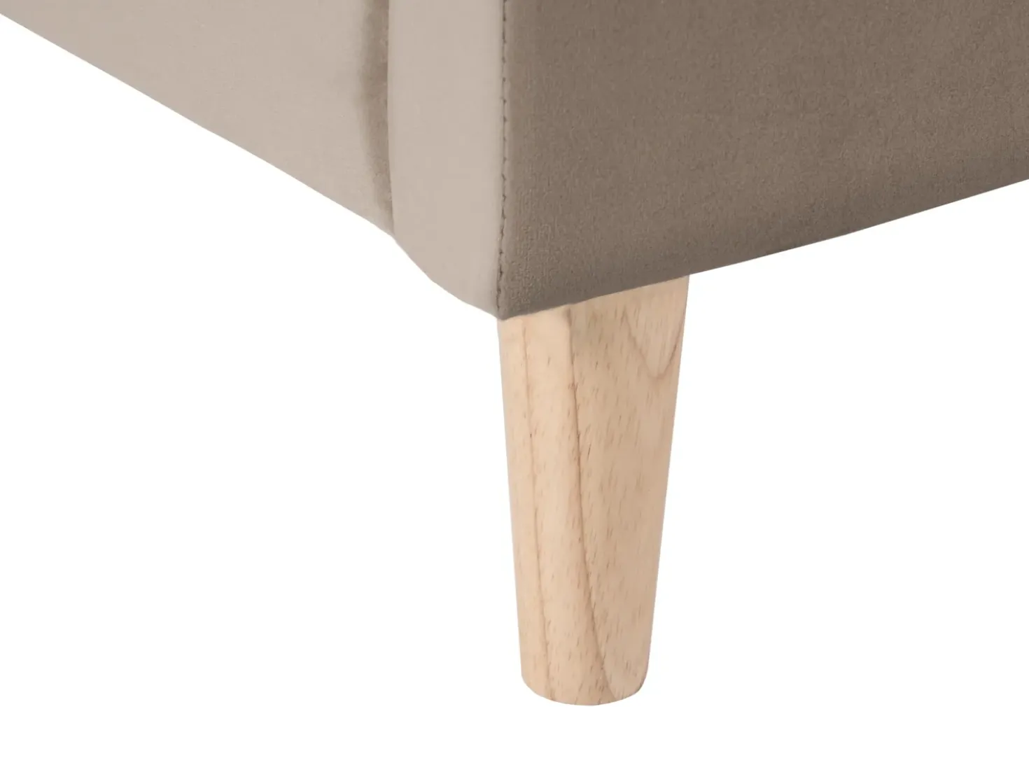 Letto per bambini Casa Velluto KERVAN 90 x 200 cm Tortora