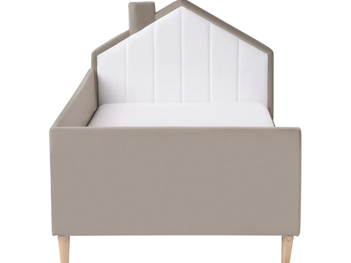 Letto per bambini Casa Velluto KERVAN 90 x 200 cm Tortora