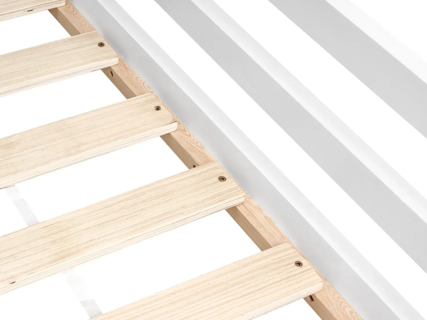 Letto per bambini con cassetti Casa Legno di pino TRAPPES 90 x 200 cm Bianco