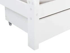 Letto per bambini con cassetti Tenda Tipi Legno di pino DEVAY 90 x 200 cm Bianco
