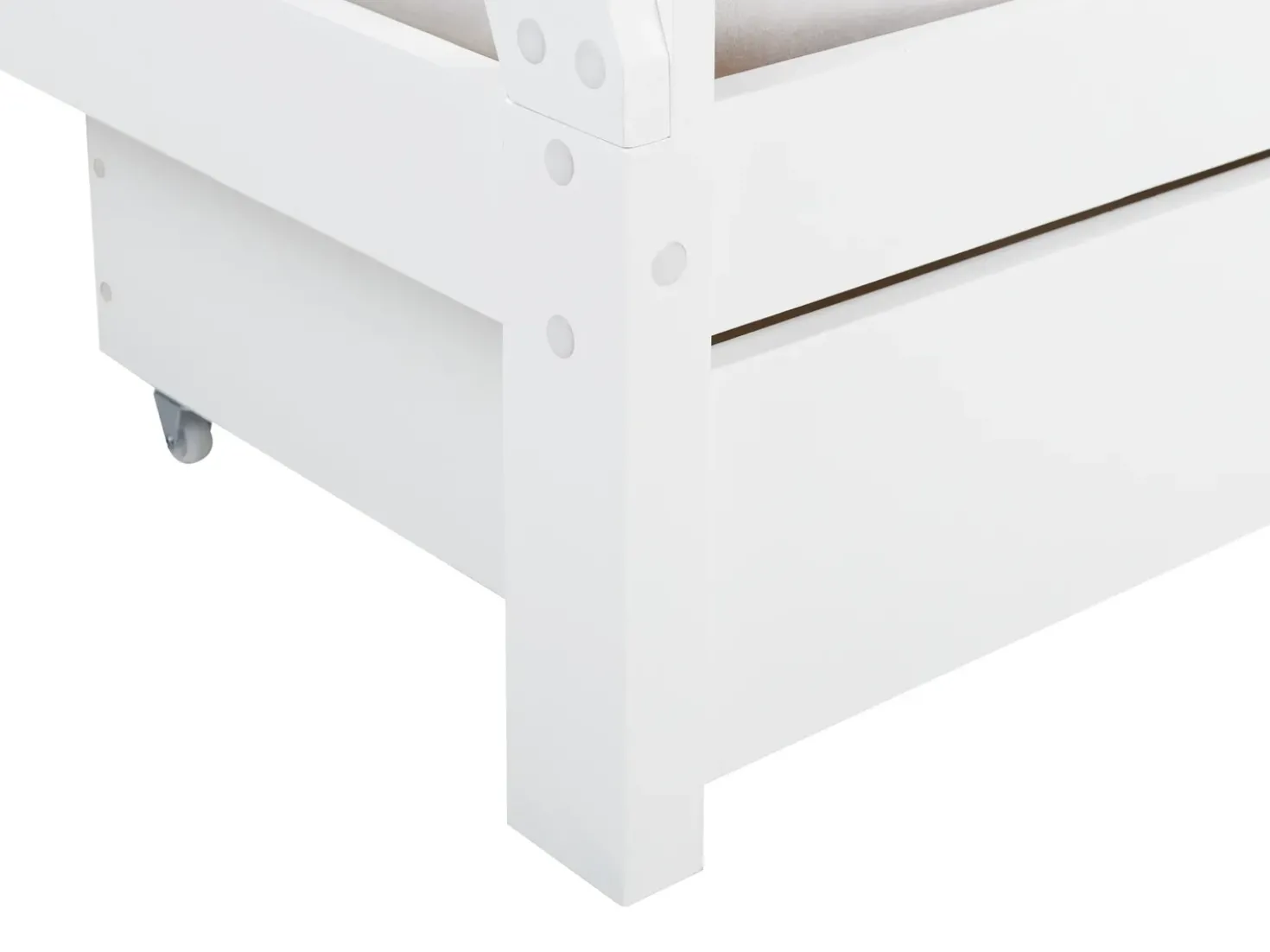 Letto per bambini con cassetti Tenda Tipi Legno di pino DEVAY 90 x 200 cm Bianco