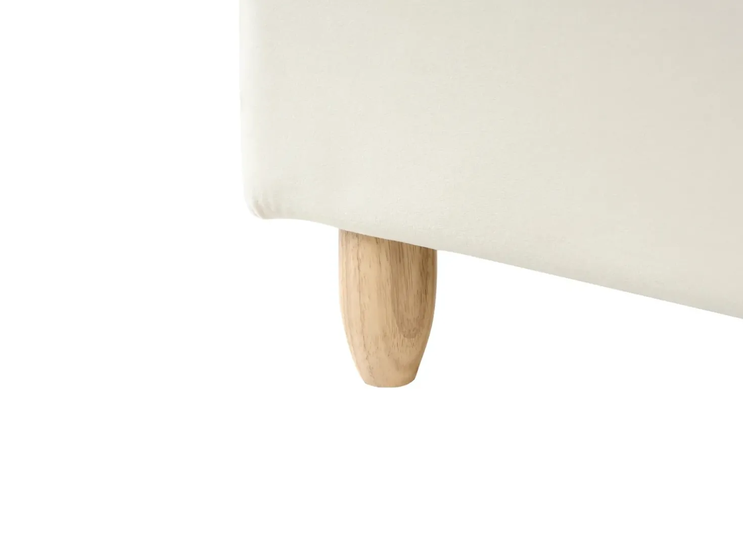 Letto per bambini Conchiglia Velluto NEULISE 90 x 200 cm Beige