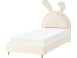 Letto per bambini Coniglio Velluto LALLIAS 90 x 200 cm Beige
