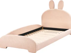 Letto per bambini Coniglio Bouclé PERROS 90 x 200 cm Beige