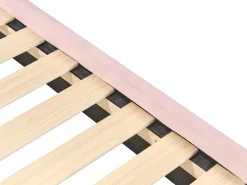 Letto per bambini Coniglio Velluto LALLIAS 90 x 200 cm Rosa