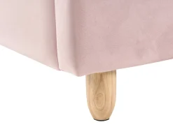 Letto per bambini Coniglio Velluto LALLIAS 90 x 200 cm Rosa
