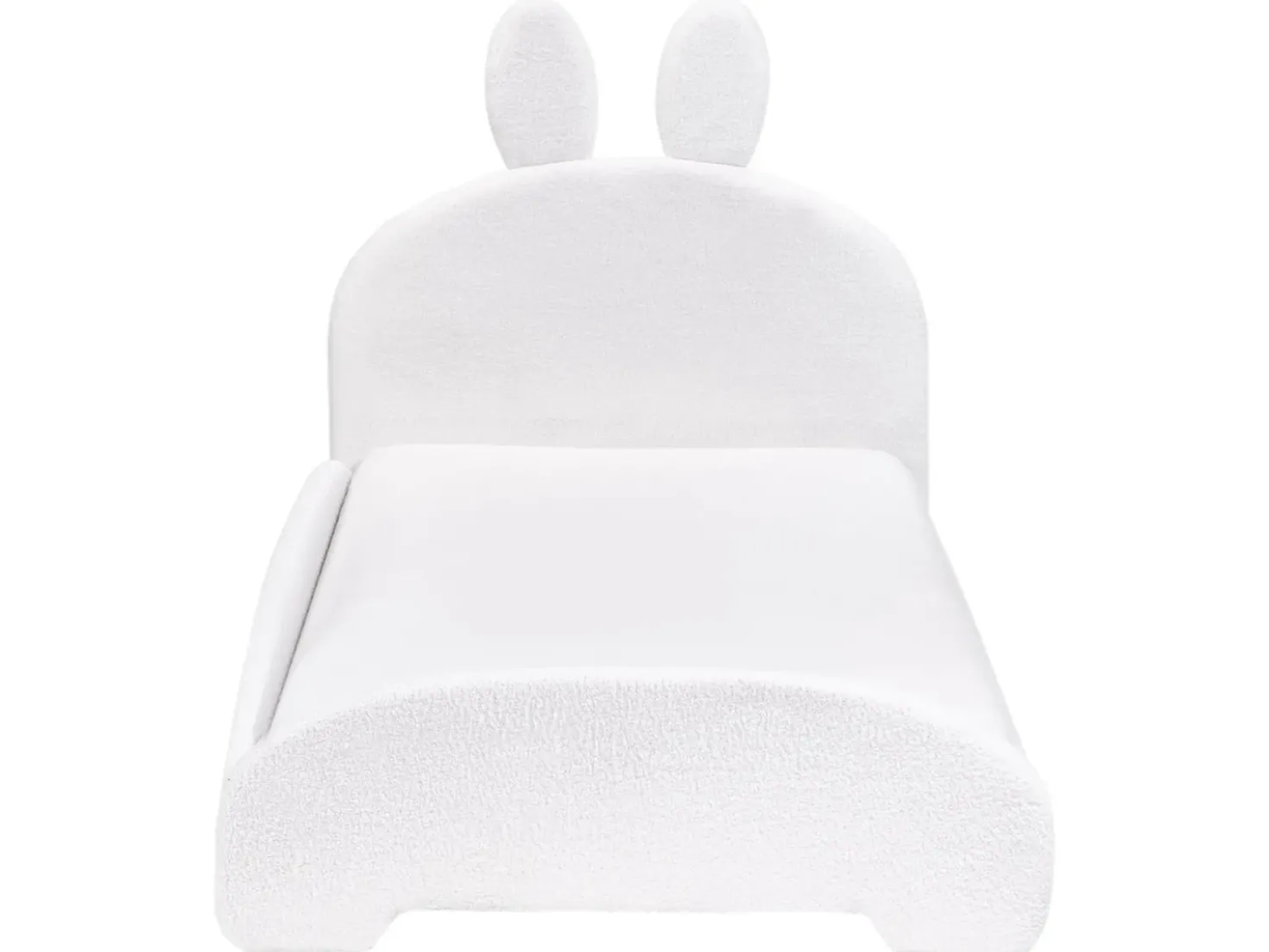 Letto per bambini Coniglio Bouclé PERROS 90 x 200 cm Bianco sporco