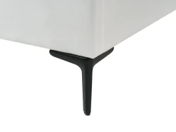 Letto per bambini Corona Velluto RUBIAN 90 x 200 cm con Luci LED Bianco