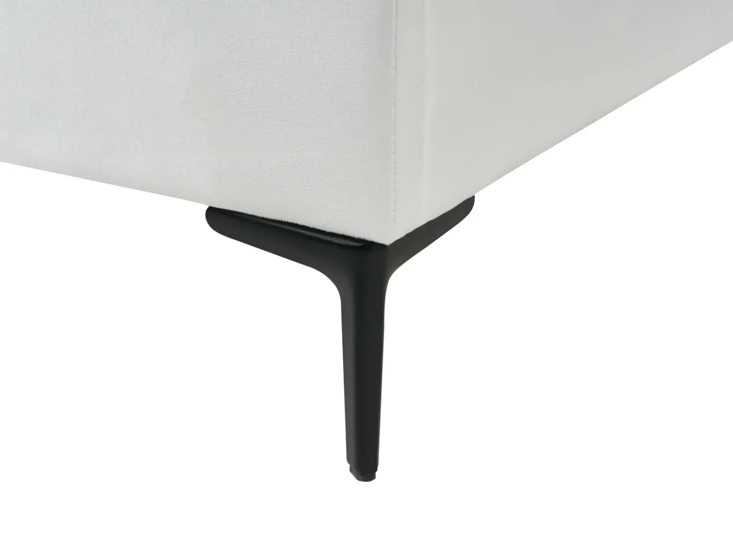 Letto per bambini Corona Velluto RUBIAN 90 x 200 cm con Luci LED Bianco