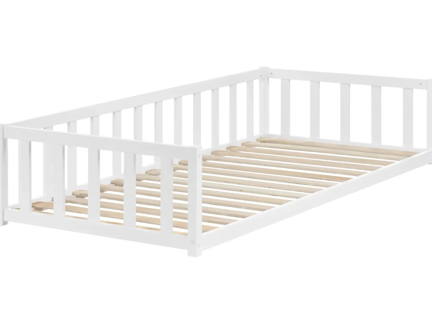 Letto per bambini Legno di pino AURIBEAU 90 x 200 cm Bianco