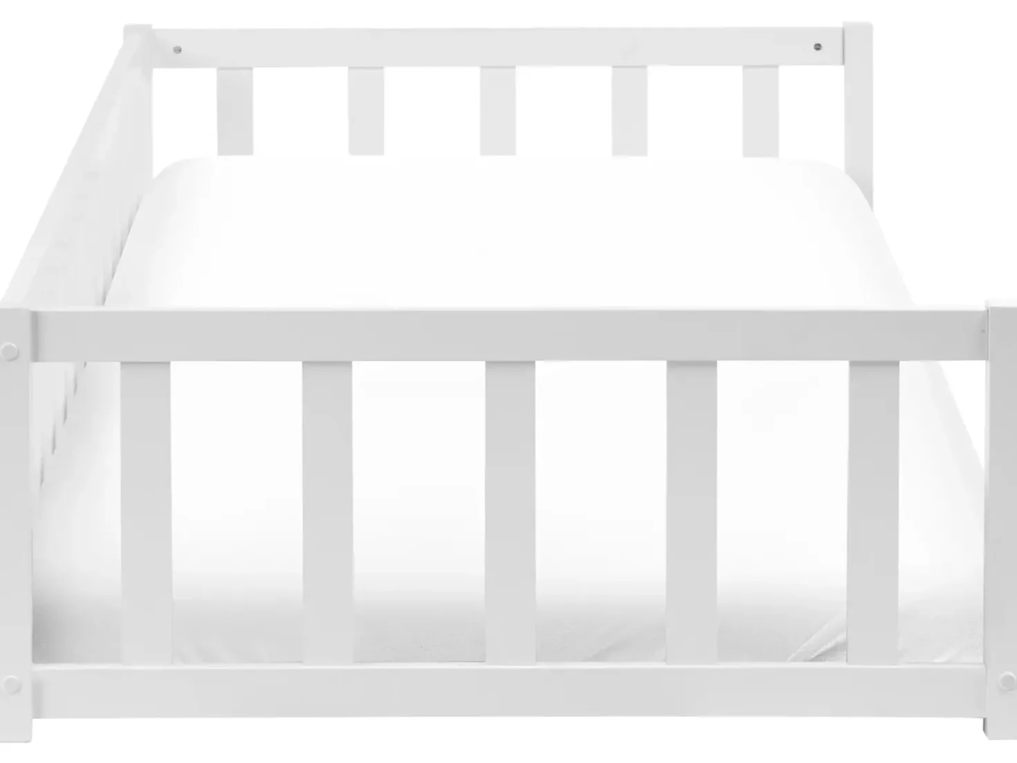Letto per bambini Legno di pino AURIBEAU 90 x 200 cm Bianco