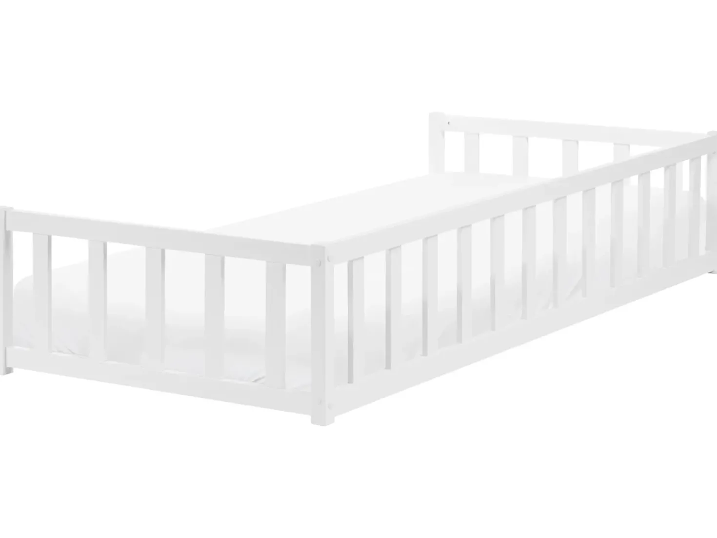 Letto per bambini Legno di pino AURIBEAU 90 x 200 cm Bianco
