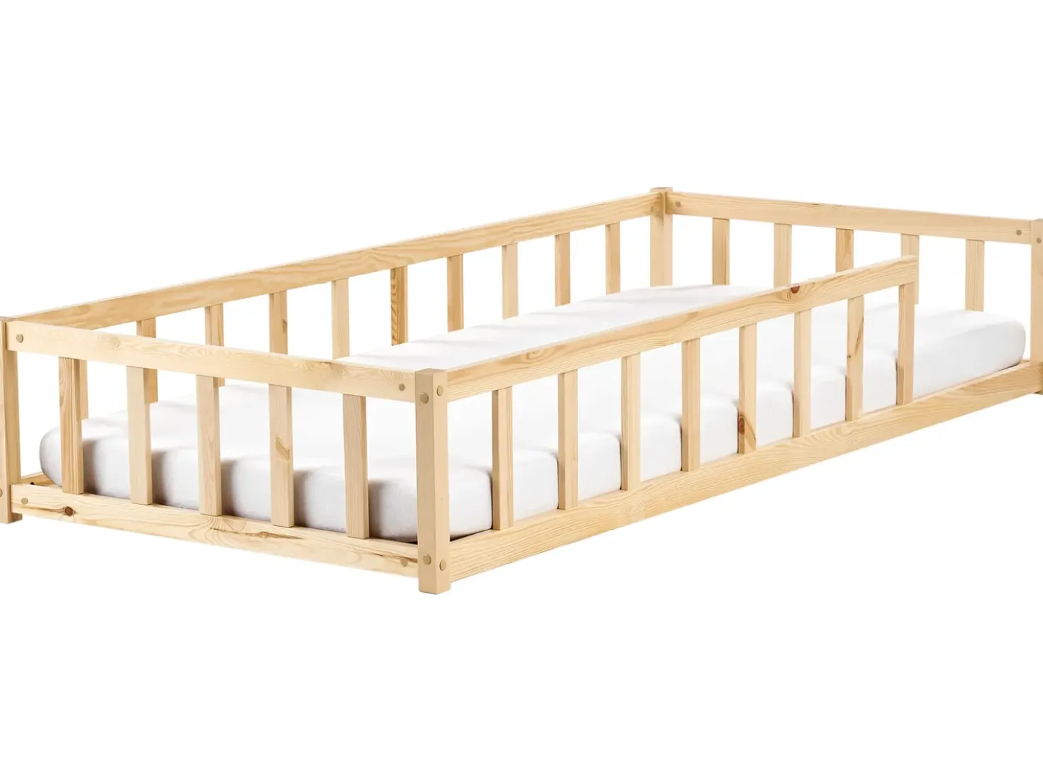 Letto per bambini Legno di pino MEYMAC 90 x 200 cm Marrone chiaro