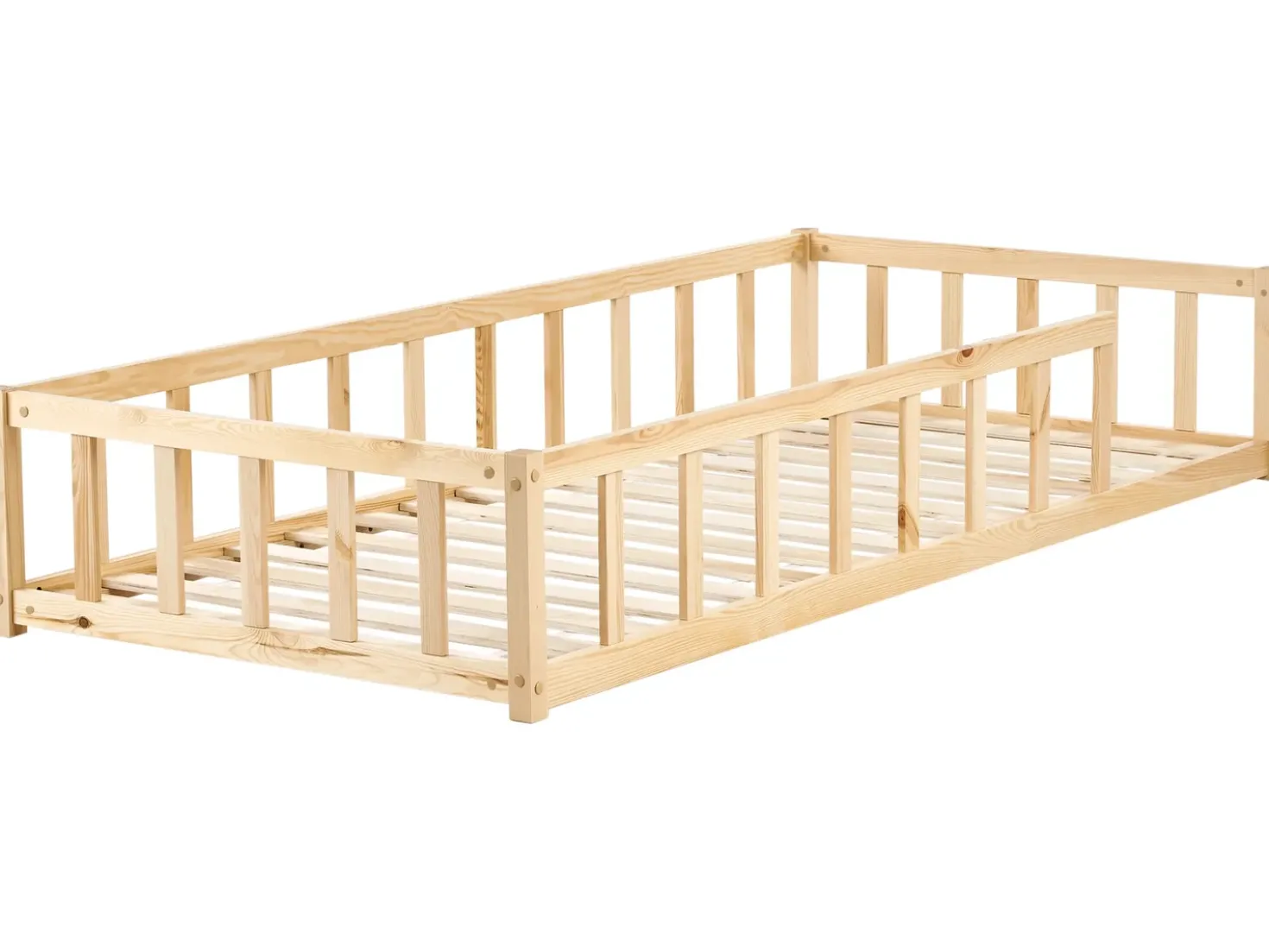 Letto per bambini Legno di pino MEYMAC 90 x 200 cm Marrone chiaro