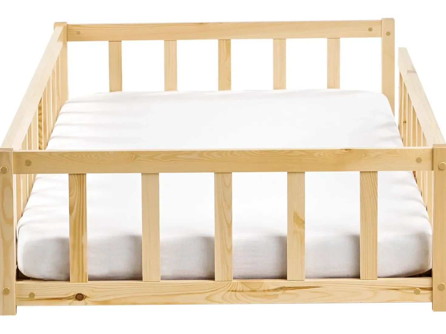 Letto per bambini Legno di pino MEYMAC 90 x 200 cm Marrone chiaro