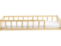 Letto per bambini Legno di pino MEYMAC 90 x 200 cm Marrone chiaro